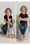 Children's T-Shirt 2-Pack Black Cotton Lycra T-Shirt - 2
