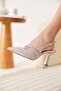 Uppsala Premium Silver Heeled Evening Dress Shoes 10 cm - 3