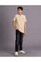 Boys Beige Polo T Shirt - 2