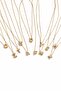 Zircon Stone Steel Letter a Necklace - Adjustable Elevator Design - 2
