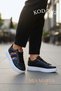 Women's Sneakers with Stripe Detail - High-Top and Comfortable Casual Sports Shoes
