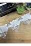 شريط دانتيل مطرز بتصميم أنيق على قماش التول (1 متر) - 4