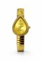 LUMINARA RF014L Women’s Analog Quartz Watch – Gold Stainless Steel Strap, Crystal Studded Bezel, Luxury Teardrop Dial, Elegant Ladies Wrist Watch