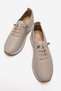 Women's Needle Printed Casual Shoes Beige Skin - 5