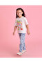 Girls White Printed T-Shirt - 5