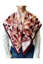Red Leaf Detail Shawl 90*90