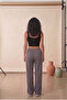 Women's Relaxed Fit White Striped Loose Baggy Sweatpants - 3