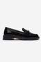 Buckle-Strapped Women's Casual Shoes Black Wrinkled - 2