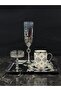 6-Person Silver Coffee Presentation Set – Silver Coffee Cup, Turkish Coffee Bowl, Coffee Saucer and Tray - Luxury Coffee Set - 3