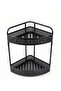2-Tier Metal Storage Rack (35×30 cm) – Space-Saving Organizer-Brown