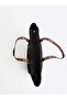 Women's Original Black Straw Shoulder Bag Large Size Adjustable Strap Zipper Closure Daily Use - 6