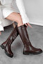 Stood Women's Thick Soled Boots with Sewing Detail B4255 - 6