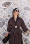 Coffee Sun Buckle Skirt Set - 3