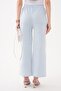 Women's Striped Patterned Pocketless Spanish-Cut Trousers 260285 - - 5