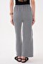 Women's Striped Patterned Pocketless Spanish-Cut Trousers 260285 - - 5
