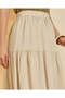 Women Beige Tiered Skirt - 4