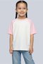 Girl's Raglan Sleeve 100% Cotton T-Shirt 7717 Pink Color
