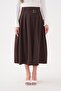 Women's Belt Detailed Pleated Long Skirt 260439 - - 3