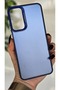 Samsung Galaxy M13 / M23 Compatible Blue Color Gradient Matte Silicone Case with Camera Frame Luxury Electro - 4