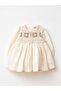 Ethnic Patterned and Knitted Garnished Muslin Baby Dress - 2