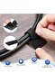 20 Pieces of Self-Adhesive Velcro Tape Black – Practical Fixing Solution for Walls and Floors - 3