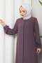 Pleated Back Ferace Mink Hm2906 - 6