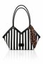 Women's Linen Shoulder Bag Straw Look Stylish Daily Hand and Shoulder Bag Large Volume Zippered Bag