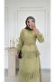 Women's Voile Layered Lined Hijab Dress