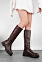 Stood Women's Thick Soled Boots with Sewing Detail B4255 - 5
