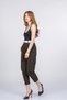 Women's Summer Khaki Alviera Parachute Fabric Ankle Length Trousers Stylish Daily Comfortable 30373 - 3