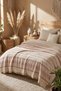 100% Cotton 4 Layer Striped Muslin Double Bedspread Sofa Cover Tv Blanket 220X230 cm - 6