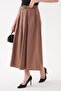 Women's Belt Detailed Pleated Long Skirt 260499 - - 4