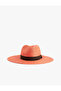 Straw Hat with Band Detail