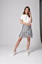 Silver Payetli Mini Etek