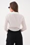 Women's Front Tie Detailed Striped Shirt 260503 - - 5