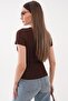 Women's Green Crew Neck T-Shirt 260478 - 5