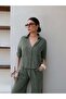 V-Neck Linen Double Set - 2