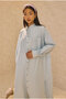 Hakim Collar Long Tunic Ice Blue - 2