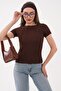Women's Green Crew Neck T-Shirt 260478