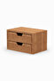 Desna Two-Tier Two-Drawer Cabinet - Cherry |   18 cm X 12.1 cm X 10.8 cm | - 5