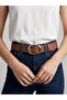 Women's Belt Casual Oval Buckle 3.2 cm