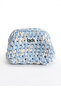 New Season Trend Clutch – Hand-Knitted Combed Cotton Thread Light Blue Makeup Bag (18X14 cm)