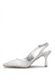 Elit Mst1180Zs Women's Classic Heeled Shoes Silver - 4
