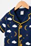Children/Baby Unisex Shiny Moon Star Cloud Patterned Short Sleeve Pajama Set Summer 6-24 Months 3-6 Years - 6