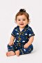 Children/Baby Unisex Shiny Moon Star Cloud Patterned Short Sleeve Pajama Set Summer 6-24 Months 3-6 Years - 3