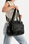 Mega Bag - Lisbon Soft Leather Multi-Compartment Women's Shoulder Bag Model: (543)