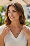 Zircon stone necklace