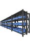 4 Tier Garage Shelving Steel Shelf 300kg Each Shelves (L100 x W60 x H200cm) (Black) - 3