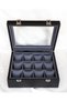 12-Piece Premium Watch Box, Faux Leather Covered, Custom Made, Handmade Accessory Organizer - 3