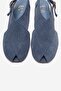 Monaro Denim Blue Suede Genuine Leather Women's Sandals - 2